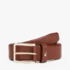 Lederen riem met vierkante gesp Lederen riem met vierkante gesp