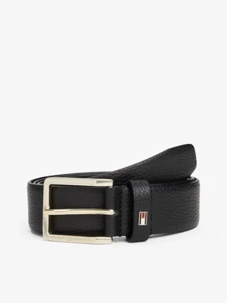 Lederen riem met vierkante gesp