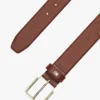 Lederen riem met vierkante gesp Lederen riem met vierkante gesp