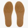 Leren espadrille met gedraaide bandjes
