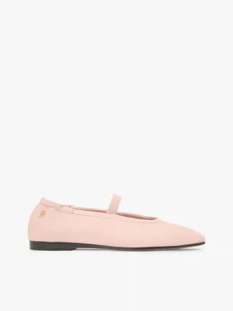 Leren Mary Jane-ballerina