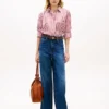 Leren penny loafer-sandaal Leren penny loafer-sandaal