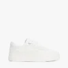 Leren platform-court-sneaker Leren platform-court-sneaker