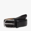 Leren riem met ronde gesp Leren riem met ronde gesp