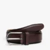Leren riem met ronde gesp Leren riem met ronde gesp
