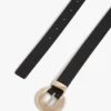 Leren riem met ronde gesp Leren riem met ronde gesp