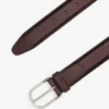 Leren riem met ronde gesp Leren riem met ronde gesp