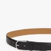 Leren riem met ronde gesp Leren riem met ronde gesp