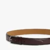 Leren riem met ronde gesp Leren riem met ronde gesp
