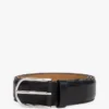 Leren riem met ronde gesp Leren riem met ronde gesp