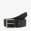 Leren riem met vierkante gesp en vlaggenprint Leren riem met vierkante gesp en vlaggenprint