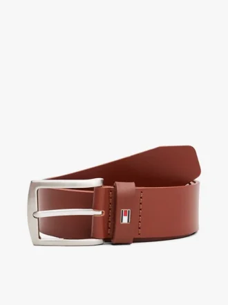 Leren riem met vlaggenlus