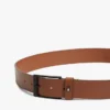 Leren riem met vlaglogo over het hele oppervlak Leren riem met vlaglogo over het hele oppervlak