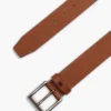 Leren riem met vlaglogo over het hele oppervlak Leren riem met vlaglogo over het hele oppervlak