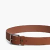Leren riem met vlaglogo over het hele oppervlak Leren riem met vlaglogo over het hele oppervlak