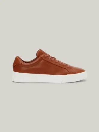 Leren sneaker met cupzool