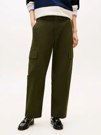 Lichtgewicht broek met wijde pijpen
