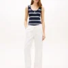 Lichtgewicht pull-on jeans met wijde pijpen Lichtgewicht pull-on jeans met wijde pijpen