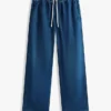 Lichtgewicht pull-on jeans met wijde pijpen Lichtgewicht pull-on jeans met wijde pijpen