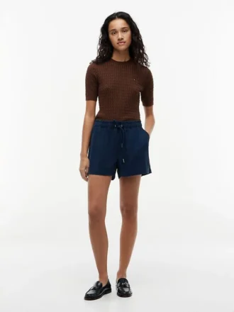 Lichtgewicht short met elastische tailleband