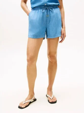 Lichtgewicht short met elastische tailleband