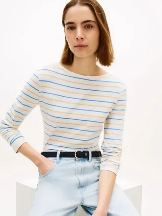 Lichtgewicht T-shirt met boothals Lichtgewicht T-shirt met boothals