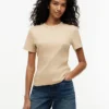 Lichtgewicht T-shirt van ribgebreid Lichtgewicht T-shirt van ribgebreid