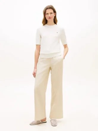 Lichtgewicht twill broek met rechte pijpen Lichtgewicht twill broek met rechte pijpen