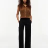 Lichtgewicht twill broek met rechte pijpen Lichtgewicht twill broek met rechte pijpen