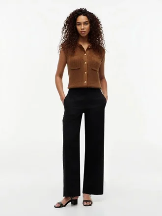 Lichtgewicht twill broek met rechte pijpen Lichtgewicht twill broek met rechte pijpen