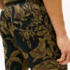 Linnen short met tropische print Linnen short met tropische print