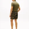 Linnen short met tropische print Linnen short met tropische print