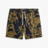 Linnen short met tropische print Linnen short met tropische print