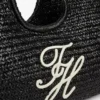 Maxi-draagtas van raffia met scriptmonogram Maxi-draagtas van raffia met scriptmonogram