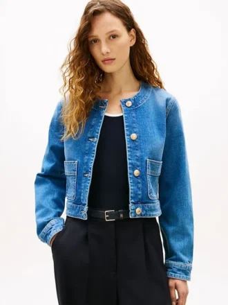 Medium Wash Denim damesjas