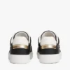 Metallic leren court sneaker Metallic leren court sneaker