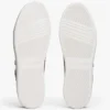 Metallic leren court sneaker Metallic leren court sneaker