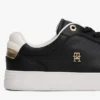 Metallic leren court sneaker Metallic leren court sneaker