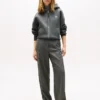 Metallic leren court sneaker Metallic leren court sneaker