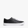 Metallic Logo Pebbled Court Sneaker Metallic Logo Pebbled Court Sneaker
