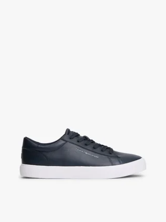 Metallic Logo Pebbled Court Sneaker Metallic Logo Pebbled Court Sneaker