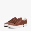 Metallic Logo Pebbled Court Sneaker Metallic Logo Pebbled Court Sneaker