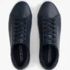 Metallic Logo Pebbled Court Sneaker Metallic Logo Pebbled Court Sneaker