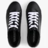 Metallic Logo Pebbled Court Sneaker Metallic Logo Pebbled Court Sneaker