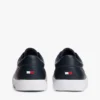 Metallic Logo Pebbled Court Sneaker Metallic Logo Pebbled Court Sneaker