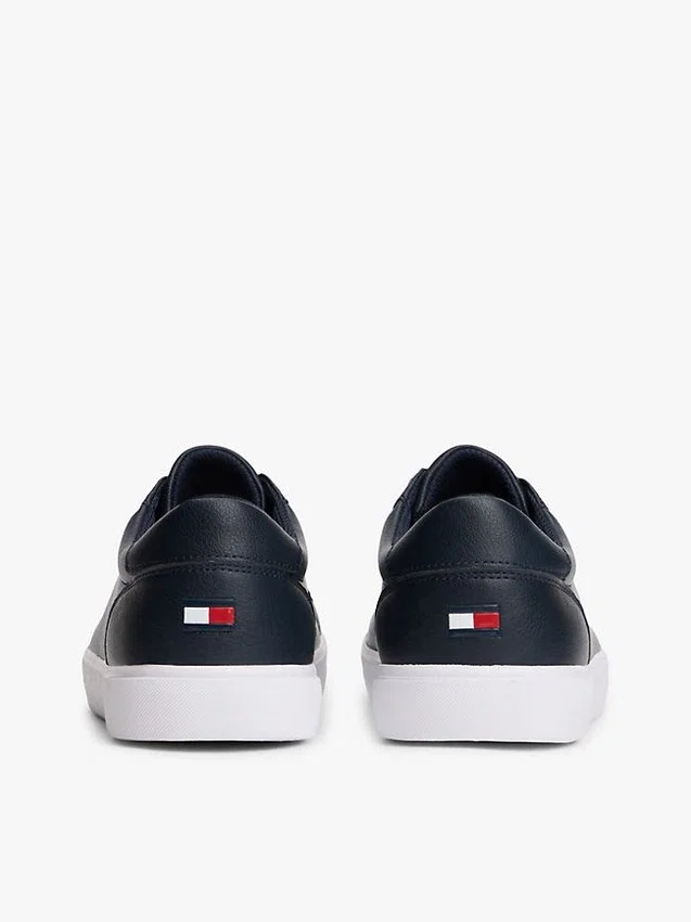 Metallic Logo Pebbled Court Sneaker Metallic Logo Pebbled Court Sneaker