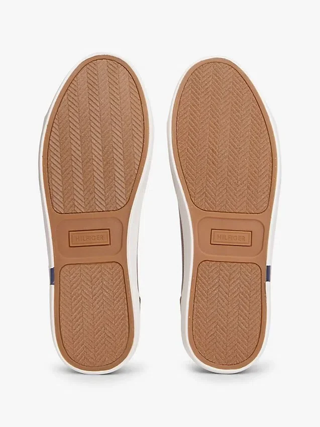 Metallic Logo Pebbled Court Sneaker Metallic Logo Pebbled Court Sneaker