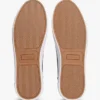 Metallic Logo Pebbled Court Sneaker Metallic Logo Pebbled Court Sneaker