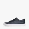 Metallic Logo Pebbled Court Sneaker Metallic Logo Pebbled Court Sneaker