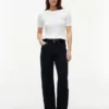 Mid-rise selvedge losse rechte Jeans Mid-rise selvedge losse rechte Jeans
